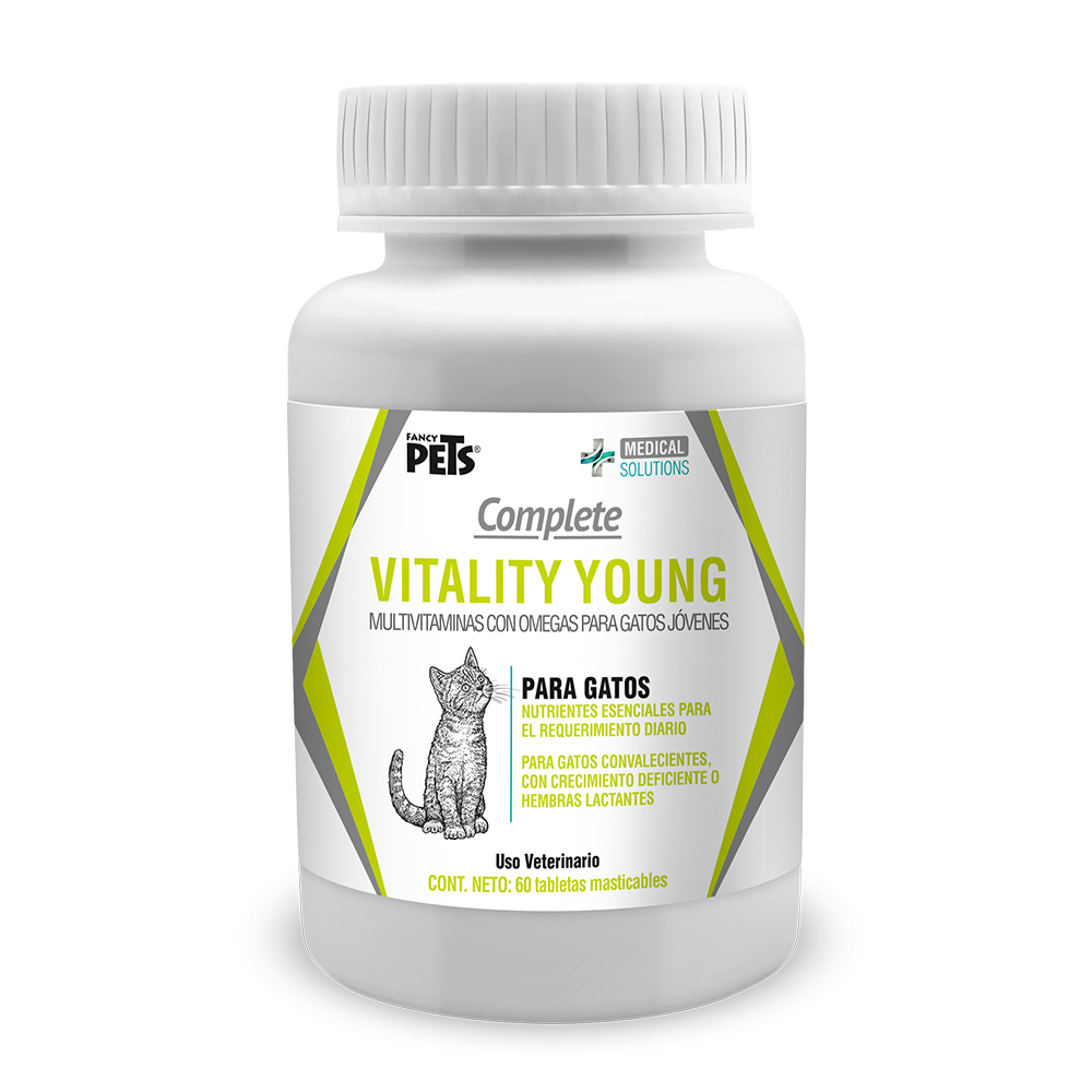 MS Complete Vitality Young para Gatos - Tabletas Masticables Multivitamínico 60 Tabletas TEMPORALMENTE AGOTADO