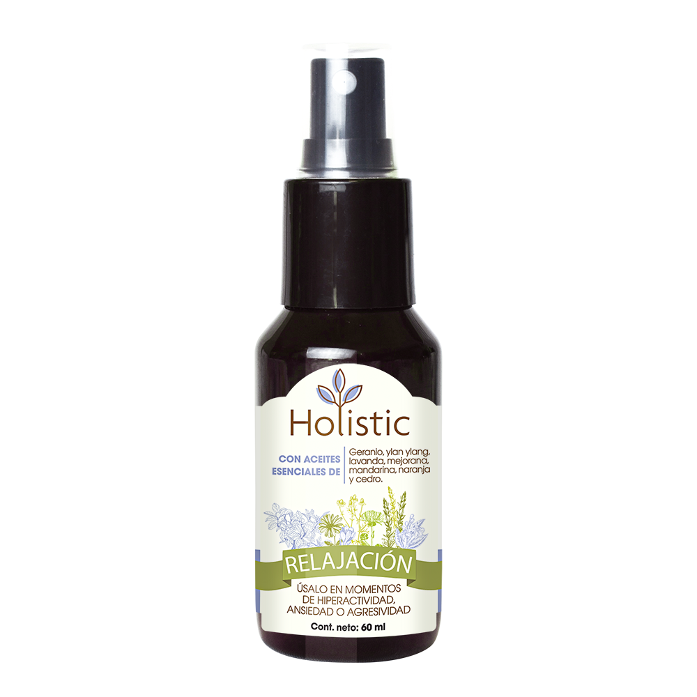 Holistic Relajación 60 mL (Hiperactividad, Ansiedad o Agresividad ) Aromaterapia