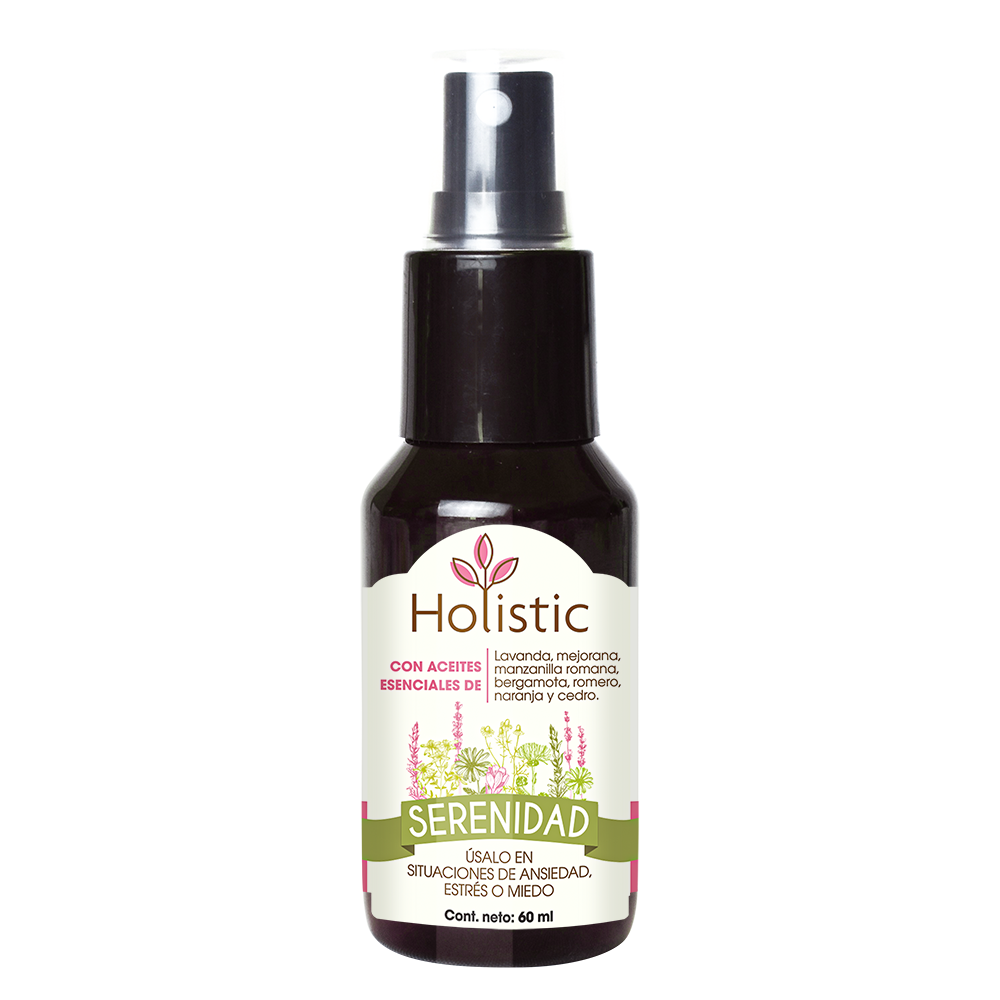 Holistic Serenidad 60 mL (Ansiedad Estrés o Miedo ) Aromaterapia AGOTADO