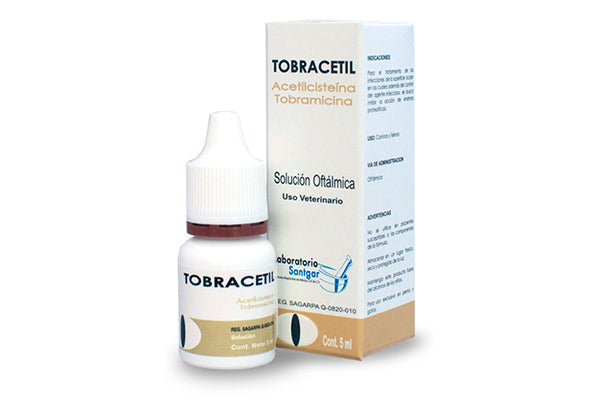 Tobracetil Solución Oftálmica 5 mL SANTGAR Tobramicina (Solucion oftalmica)