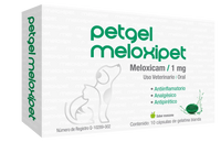 PetGel Meloxipet 10 cápsulas gelatina blanda ( Meloxicam 1 mg )